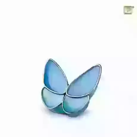 Blue Butterfly Urn